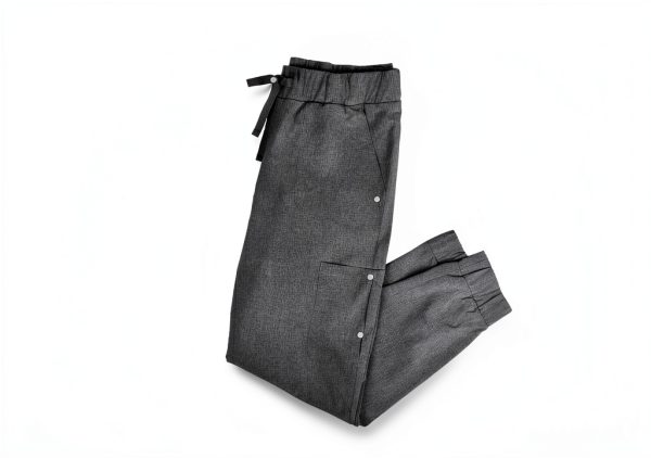 Hanes Women's Scrub Jogger Pants HSA101 Cool Comfort Stretch Cargo-4
