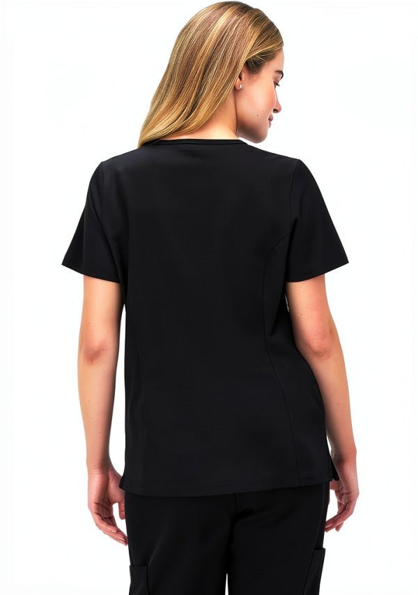 Hanes Women's Scrub Top HSA100 V‑Neck Flexible Fit Medical Shirt-1