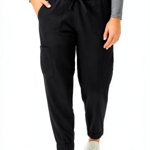 Hanes Women's Scrub Jogger Pants HSA101 Cool Comfort Stretch Cargo-0