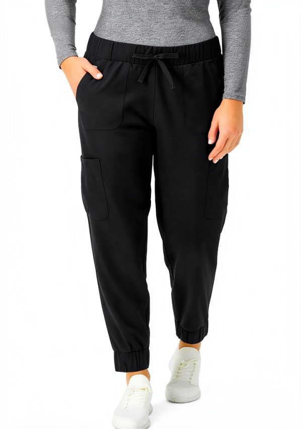 Hanes Women's Scrub Jogger Pants HSA101 Cool Comfort Stretch Cargo-0