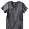 Hanes Women's Scrub Top HSA100 V‑Neck Flexible Fit Medical Shirt-4