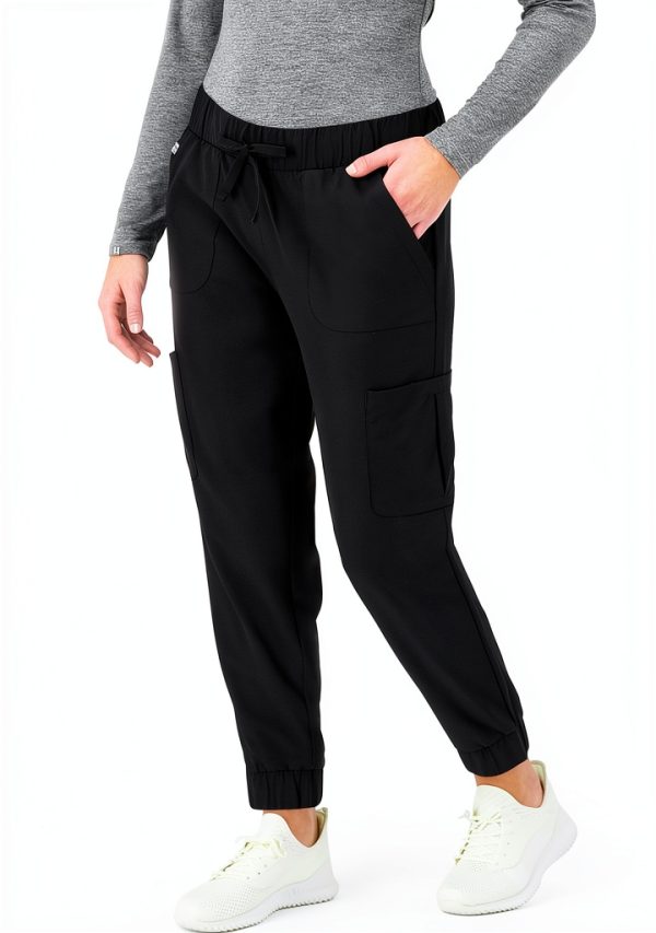 Hanes Women's Scrub Jogger Pants HSA101 Cool Comfort Stretch Cargo-1