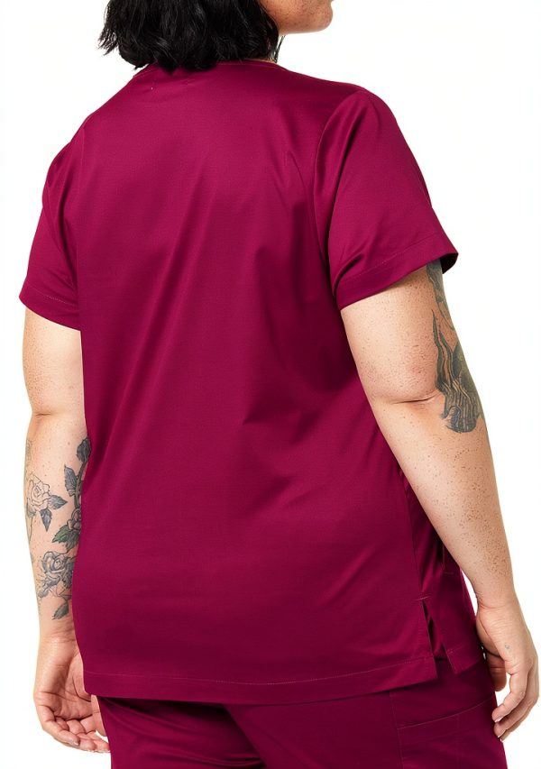 Women's Scrub Top Amazon Essentials Classic Fit V-Neck Stretch-1