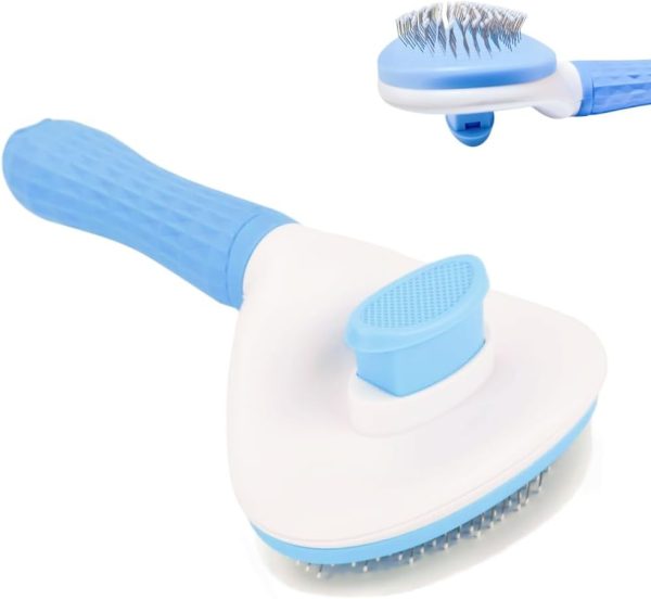 Cat Brush Self-Cleaning wenning Slicker Brush for Cats & Dogs-0
