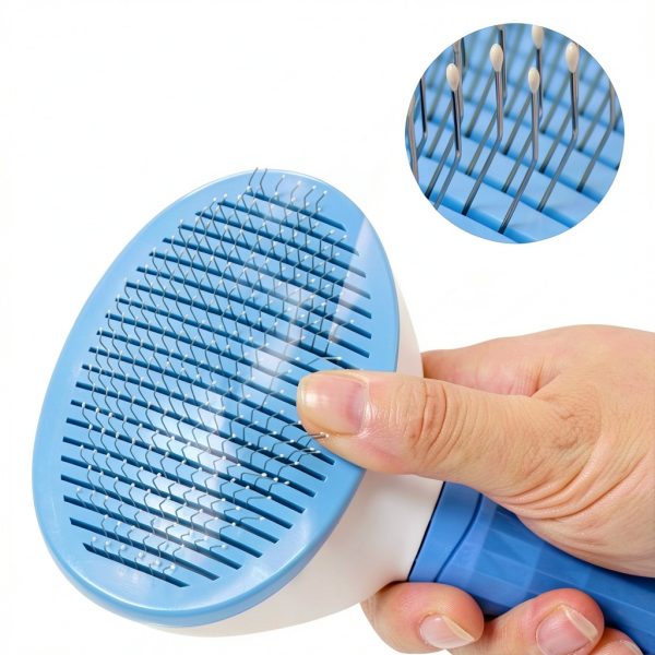 Cat Brush Self-Cleaning wenning Slicker Brush for Cats & Dogs-2