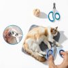 Grooming Brush Kit ONEZYE 5-Piece Cat Set with Self-Cleaning Flea Comb-4