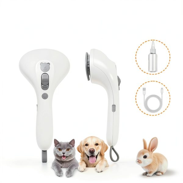 Pet Spray Grooming Brush by PawsMedal Self‑Cleaning Mist Comb-4