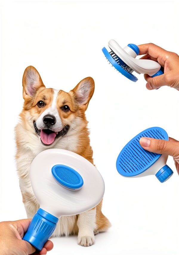 Cat Brush Self-Cleaning wenning Slicker Brush for Cats & Dogs-4