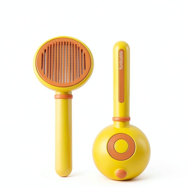 Cat Brush Funbuddy Self Cleaning Slicker for Indoor Cats-1