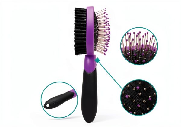 Hartz Grooming Supplies 6-in-1 Brush & Shampoo Combo for Dogs and Cats-2