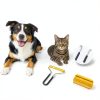 Analan 3-in-1 Pet Hair Remover & Grooming Set for Dogs & Cats – Self-Cleaning Brush for Shedding, Cat Brush, Metal Fur Remover for Couch Carpet & Car, and Rubber Tool for Clothes & Bedding-3