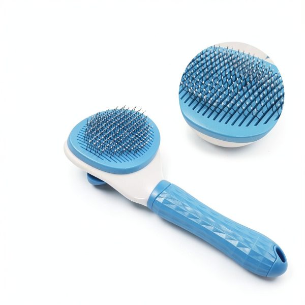 Analan 3-in-1 Pet Hair Remover & Grooming Set for Dogs & Cats – Self-Cleaning Brush for Shedding, Cat Brush, Metal Fur Remover for Couch Carpet & Car, and Rubber Tool for Clothes & Bedding-1